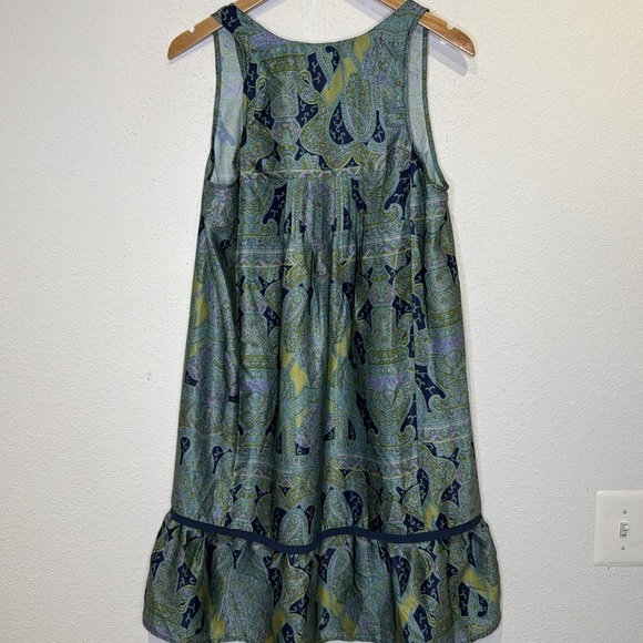 Anthropologie Tiny Medium dark green tier romantic dress size medium - Picture 3 of 5